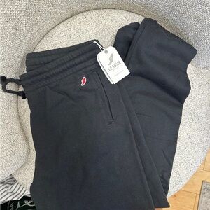 League Black Sweatpants with Elastic Waistband